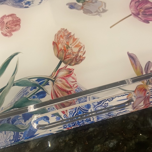 NICOLETTE MAYER DELFT TULIP ACRYLIC TRAY - Picture 3 of 5